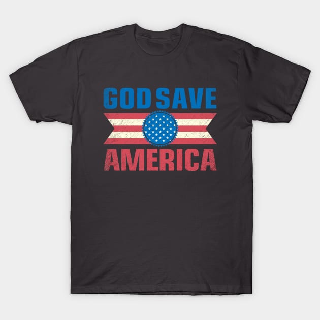 God Save America T-Shirt by Sofiia Golovina